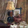 Натюрморт со старинной лампой, 2003
113.2x95 см; картина не продается
