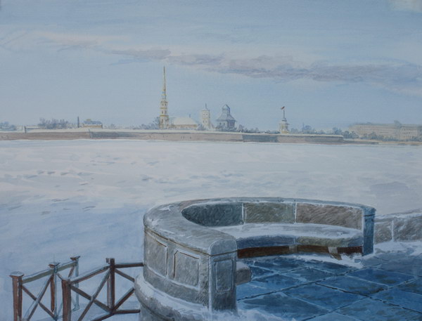 Виктория Кирьянова. Санкт Петербург. Вид на Петропавловскую крепость, 2012